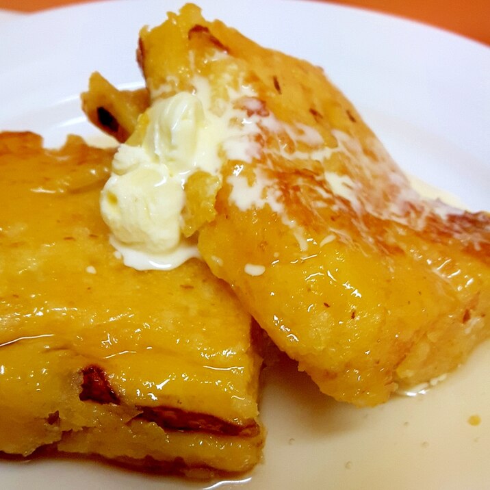 パン粉でフワフワ!(^^)フレンチトースト♪